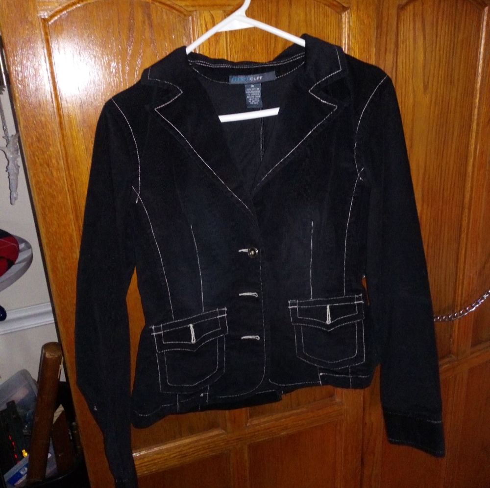 Black denim jacket